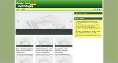 Desktop Screenshot of greenandgoldrugby.co.za